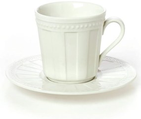 Φλυτζάνι Τσαγιού Με Πιατάκι 03.000.16 250ml Ivory Cryspo Trio Porcelain