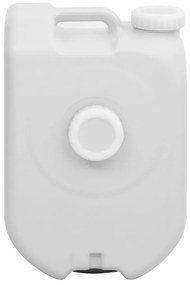 vidaXL Δεξαμενή Νερού Φορητή με Προσαρμογέα Γκρι 24 Λίτρα