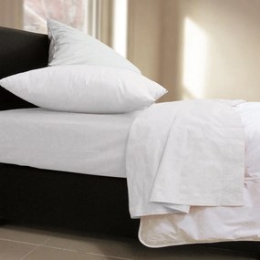 Σεντόνι Με Λάστιχο Basic White Nef-Nef Μονό 100x200cm Με Λάστιχο 100% Cotton