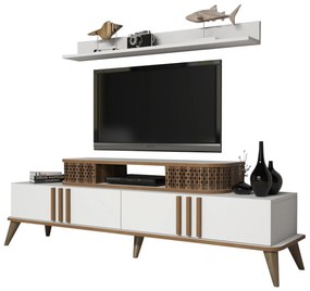 ΣΥΝΘΕΣΗ ΤΗΛΕΟΡΑΣΗΣ HM9515.03 ΜΕΛΑΜΙΝΗΣ ΣΕ ΛΕΥΚΟ & ΚΑΡΥΔΙ ΧΡΩΜΑ 168x39x51.6Y εκ.