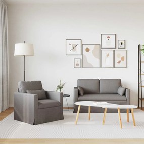 vidaXL Σετ Καναπέ 2 pcs Taupe 139 x 78 x 80 εκ ύφασμα