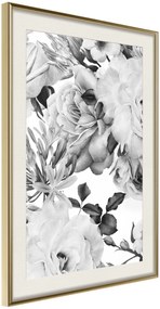 Αφίσα - Black and White Nature - 30x45 - Χρυσό - Με πασπαρτού