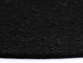 vidaXL Σουπλά Στρογγυλά Απλά 6 τεμ. Μαύρα 38 εκ. Βαμβακερά