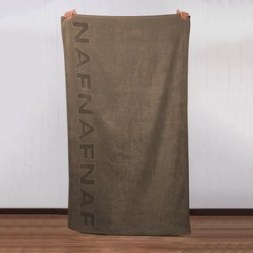 Πετσέτα Θαλάσσης (90x170) Naf-Naf Velour Taupe