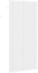 vidaXL Βενετσιάνικη Σκίαση Λευκός 213 x 70 εκ 25 mm PVC