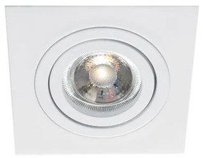Χωνευτό Σποτ Φωτιστικό Οροφής 1xGU10/G5.3 Λευκό Ρυθμιζόμενο 9,2x9,2cm Richard 4106201 Viokef-4106201-Λευκό 4106201