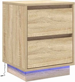 vidaXL Κομοδίνο 2 τμχ. Δρύς Sonoma 39 x 34,5 x 50 εκ.
