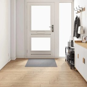 vidaXL Δερμάτινο Χαλί Ανοιχτό γκρι 100 x 100 cm 100% Πολυπροπυλένιο
