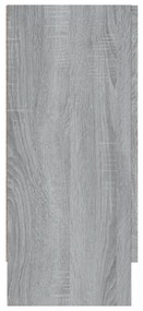 Βιτρίνα Γκρι Sonoma 120x30,5x70 εκ. από Επεξεργασμένο Ξύλο - Γκρι