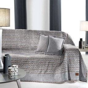 Ριχτάρι Iconic Grey Guy Laroche Two-seater 180x250cm Βαμβάκι-Ακρυλικό