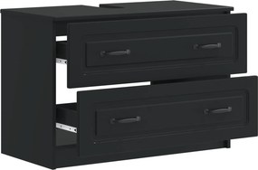 vidaXL Ντουλάπα Νιπτήρα Mπάνιου UTRECHT Μαύρο 82 x 41 x 56 εκ.