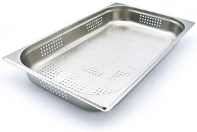 Gastronorm Container - 1/1 GN - 6,5cm Deep - Stainless Steel - Perforated
