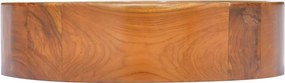 vidaXL Νιπτήρας Ø40 x 10 εκ. από Μασίφ Ξύλο Teak