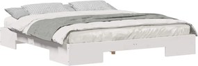 vidaXL Σκελετός Κρεβατιού Λευκό 200 x 200 cm
