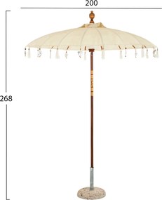 ΟΜΠΡΕΛΑ ΧΩΡΙΣ ΒΑΣΗ HM6034 ΕΚΡΟΥ Φ200 ΕΚ.