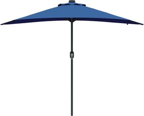 vidaXL Ομπρέλα Κήπου 294 x 150 x 223 εκ Πολυεστέρας και Χάλυβας