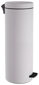 Κάδος Απορριμμάτων Soft Close 2565-033 Φ25x65cm 30lt Matt White Pam&Co Stainless Steel