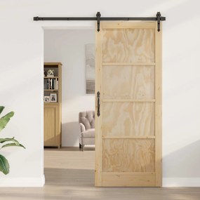 vidaXL Εσωτερική Πόρτα Φυσικό 86 x 211 cm Κόντρα πλακέ