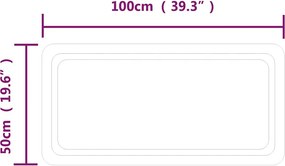 vidaXL Καθρέφτης Μπάνιου με LED 100x50 εκ.