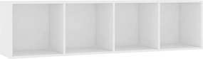 vidaXL Βιβλιοθήκη/Έπιπλο Τηλεόρασης Λευκό 143 x 30 x 36 εκ.