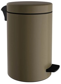 Κάδος Απορριμμάτων Μπάνιου (Φ25x40) Pam &amp; Co 12lt 12-090-963 Matt Light Bronze