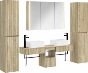 vidaXL Σετ Επίπλων Μπάνιου 6 pcs Sonoma Δρυς