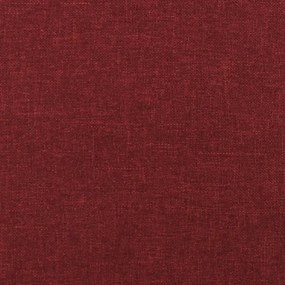 Υποπόδιο Μπορντό 45x29,5x35 εκ. Ύφασμα &amp; Συνθετικό Δέρμα 341523