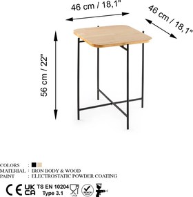 Coffee Table Shb-005 Black
Natural