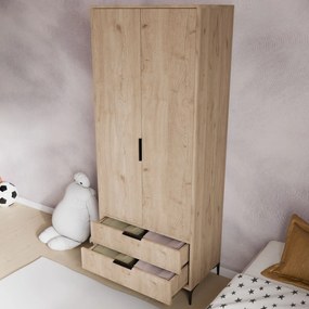 Wardrobe Aden Drawes - Oak Oak