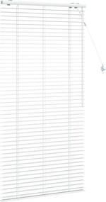 vidaXL Βενετσιάνικη Σκίαση Λευκό 80 x 160 cm 35 mm