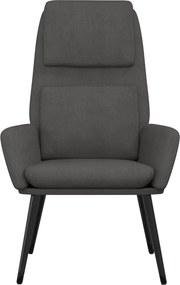 vidaXL Πολυθρόνα Relax Σκούρο Γκρι Υφασμάτινη