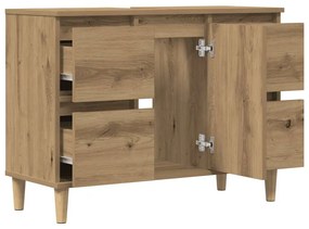 vidaXL Ντουλάπι Νιπτήρα τεχνίτης Δρυς 80 x 33 x 60 εκ.