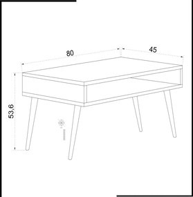 Coffee Table Via White