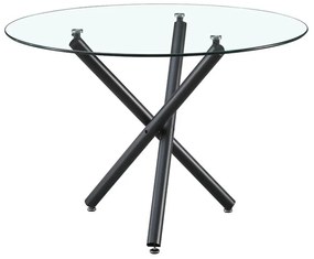 Liberta GEM ΤΡΑΠΕΖΙ ΔΙΑΦΑΝΟ 110x110xH74cm 110x110xH74cm 02-0656