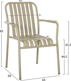 ΠΟΛΥΘΡΟΝΑ ΑΛΟΥΜΙΝΙΟΥ RACHEL HM6088.07 DARK OLIVE 63x58x85Υεκ.