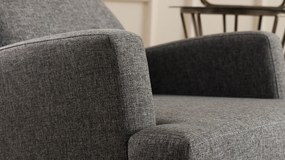 Wing Chair Kana Bergere - Dark Grey Dark Grey