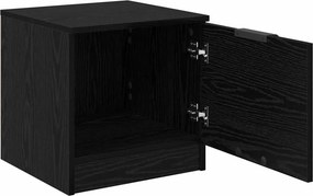 vidaXL Ντουλάπι κρεβατιού 2 τμχ. Μαύρη Οξυά 40 x 39 x 40 εκ.