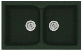 Sanitec Classic 340 Granite Green Ένθετος Νεροχύτης 80cm