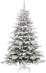 vidaXL Τεχνητό Χριστουγεννιάτικο Δέντρο με Άξονα Λευκό 180 cm