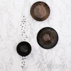 Ρηχό Πιάτο Φρούτου Μελαμίνης Black Wood Μαύρο 23x1,2