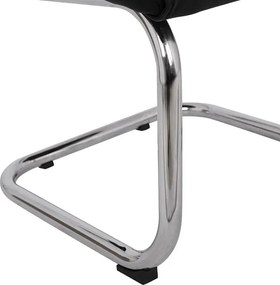 ΠΟΛΥΘΡΟΝΑ JACOB HM1045.11 ΜΑΥΡΟ PU ΜΕ ΒΑΣΗ ΧΡΩΜΙΟΥ 57x66,5x102 cm