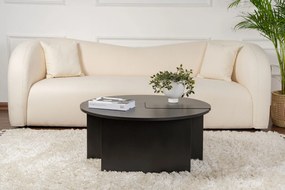 Τραπεζάκι Σαλονιού Ξύλο Μαύρο MOIRA 90x90x41