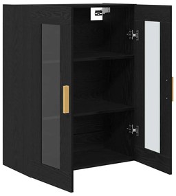 vidaXL Ντουλάπα Τοίχου Επιτοίχιο Μαύρη δρυς 69.5 x 34 x 90 εκ.