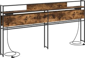 vidaXL Κεφαλάρι Αποθήκης Καπνιστή δρυς 98 cm Επεξεργασμένο ξύλο