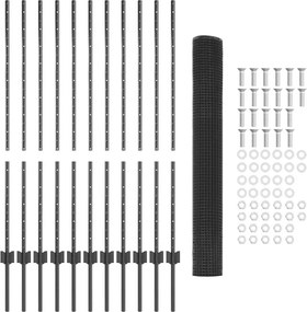 vidaXL Τεντώτο με στήριγμα Γκρι