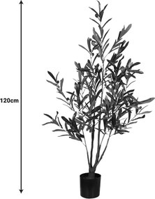 Διακοσμητικό φυτό Olive tree σε γλάστρα Inart πράσινο pp Υ120εκ