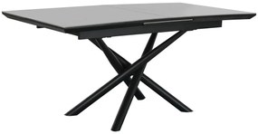 Τραπεζαρία Home ESPRIT Μαύρο Γκρι Μέταλλο Κεραμικά 160 x 90 x 76 cm