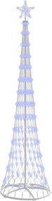 vidaXL LED Χριστουγεννιάτικο Δέντρο Μπλε 250 cm Μέταλλο