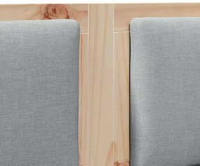 vidaXL Κεφαλάρι Άλλο Καφέ 135 cm Μασίφ ξύλο πεύκου