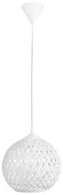 Φωτιστικό Οροφής Silk-01 Φ20 1/L Pendel Ε/27 31-1139 White Heronia Σχοινί